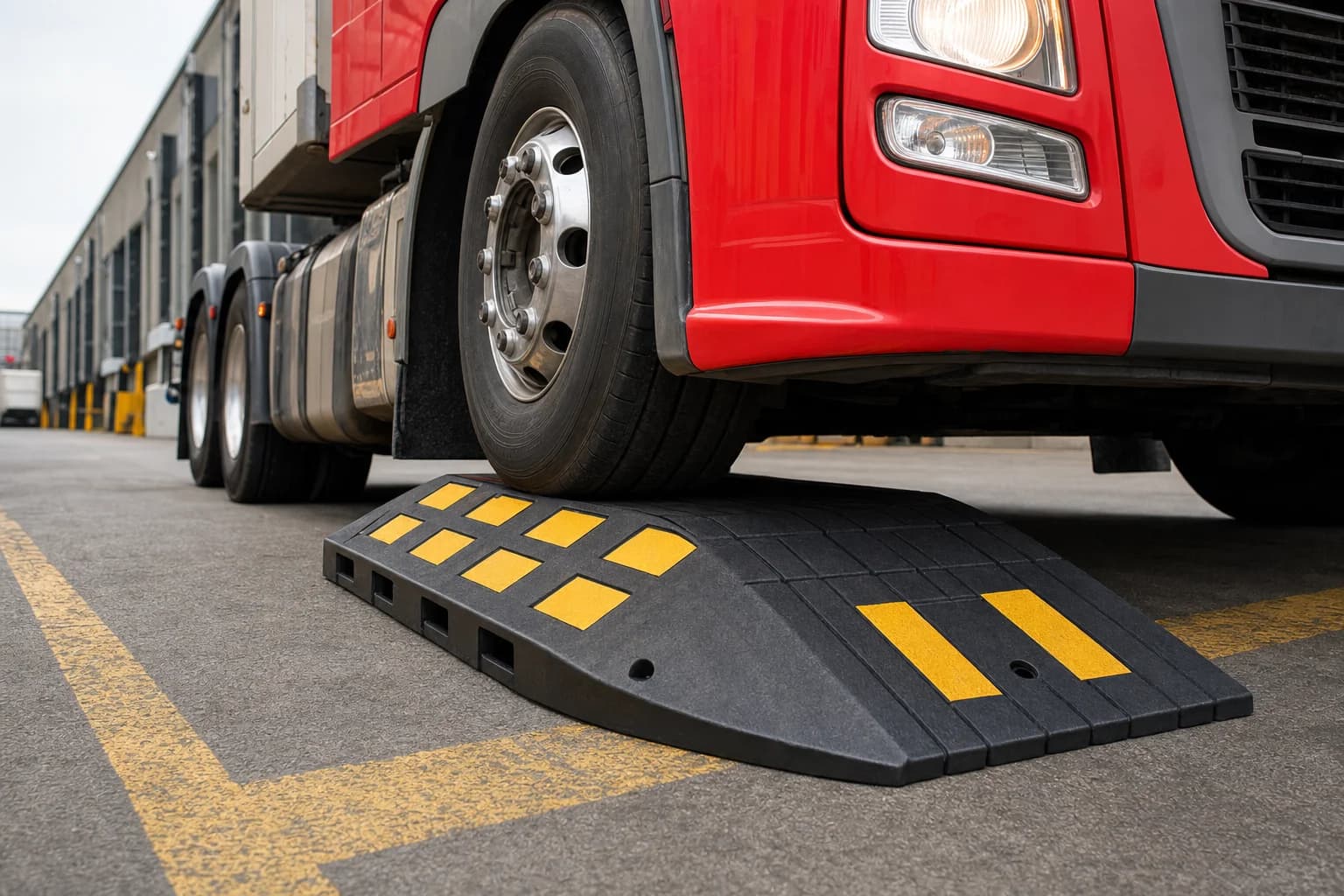 Heavy Duty Rubber Kerb Ramp – 40 Tonne Load Capacity | HGV, Car & Wheelchair Access Ramp — image 5