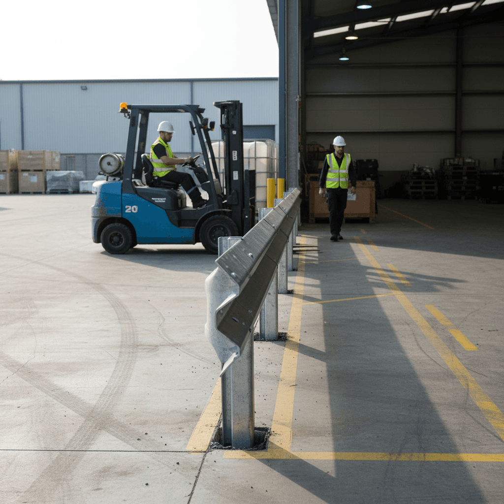 Armco Barrier Post 1160mm Z Section – Galvanised Steel Dig-In Crash Barrier Post — image 2